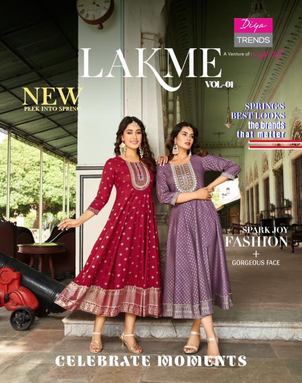 Diya Trends Lakme Vol 1 Long Anarkali Kurti Collection